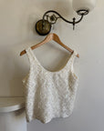 Vintage 60s Sequin Bow Bridal Tank