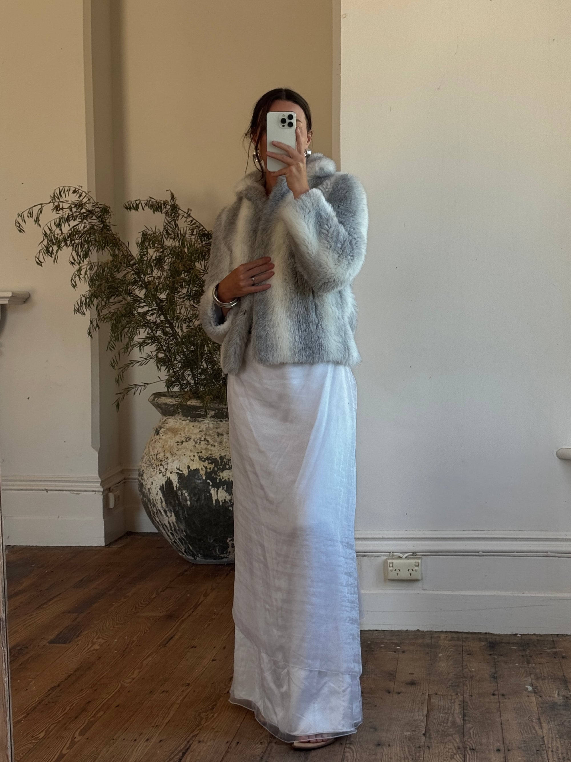 Vintage 60s Faux Fur Arctic Jacket