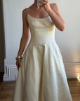 Vintage 90s Pure Silk Couture Diamante Wedding Gown