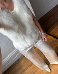 Vintage 80s Polar Faux Fur Tank Top