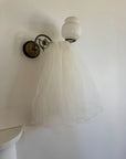 Vintage Blusher Wavy Tulle Hair Piece