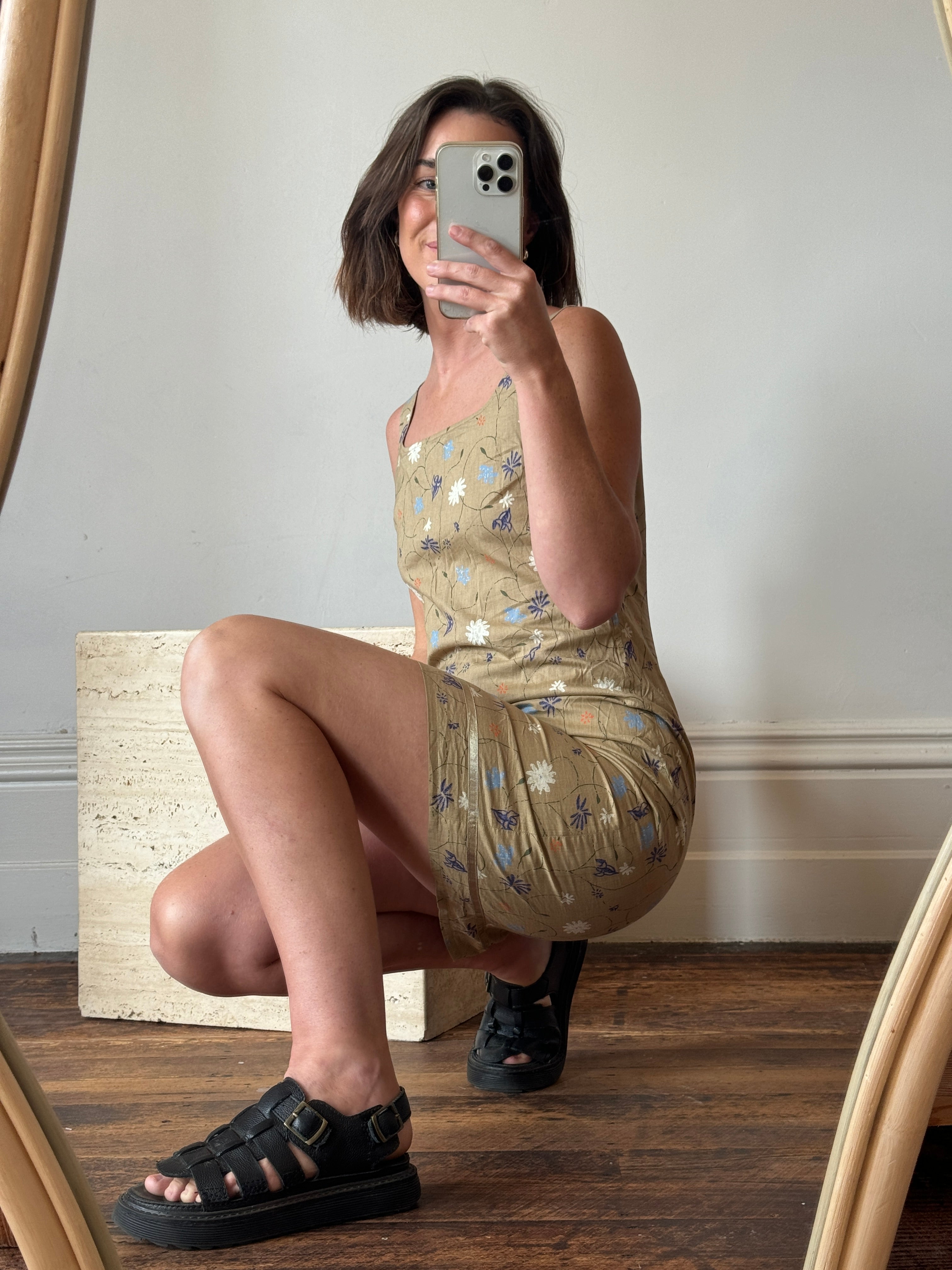 Vintage 90s Espirit Cotton Mini Dress