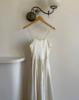 Vintage 40s Liquid Satin Slip Wedding Dress