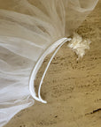 Vintage Cathedral Double Layer Veil with Headband and Flowers