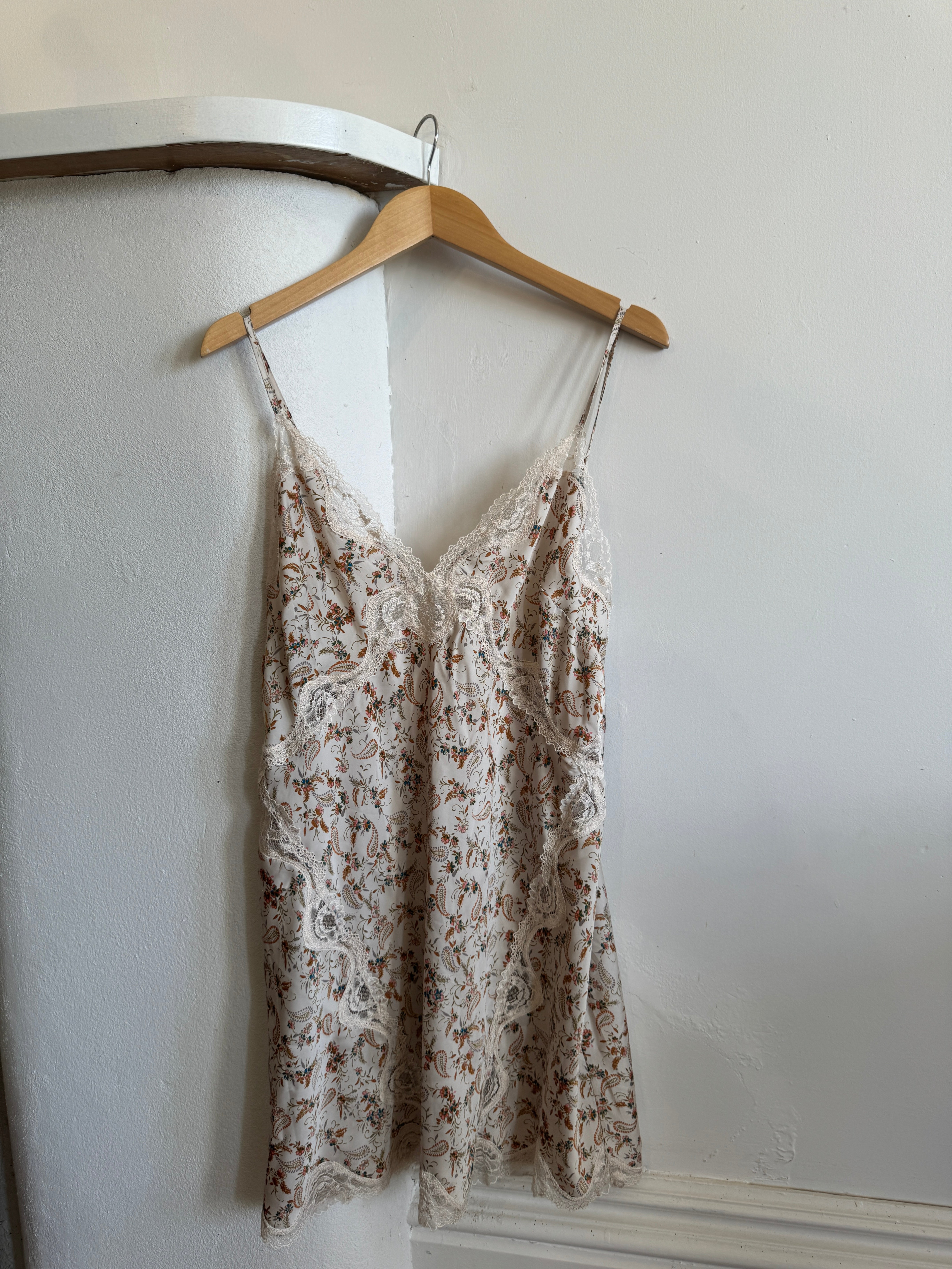 Vintage Victorias Secret Slip Dress Paisley