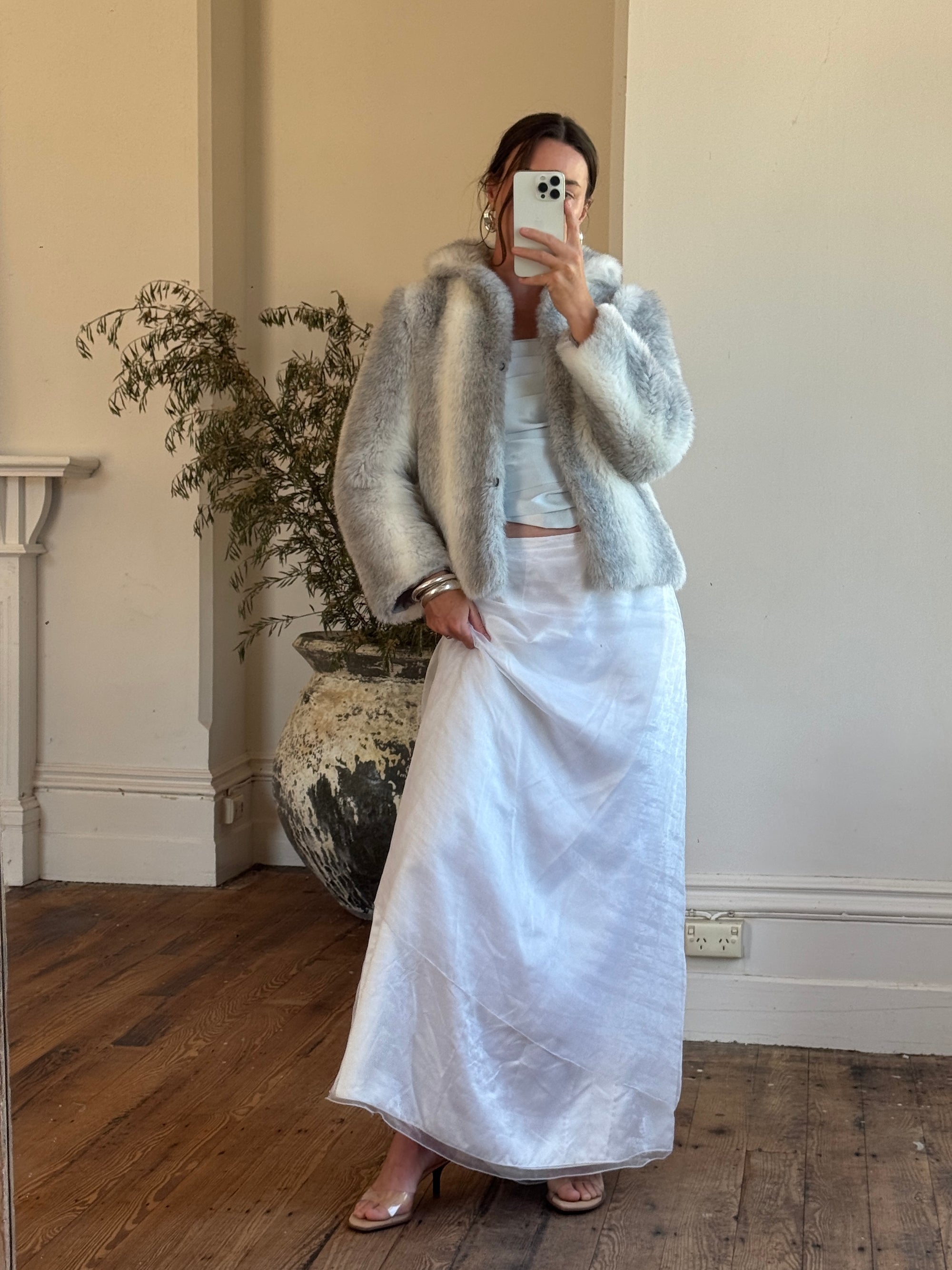Vintage 60s Faux Fur Arctic Jacket