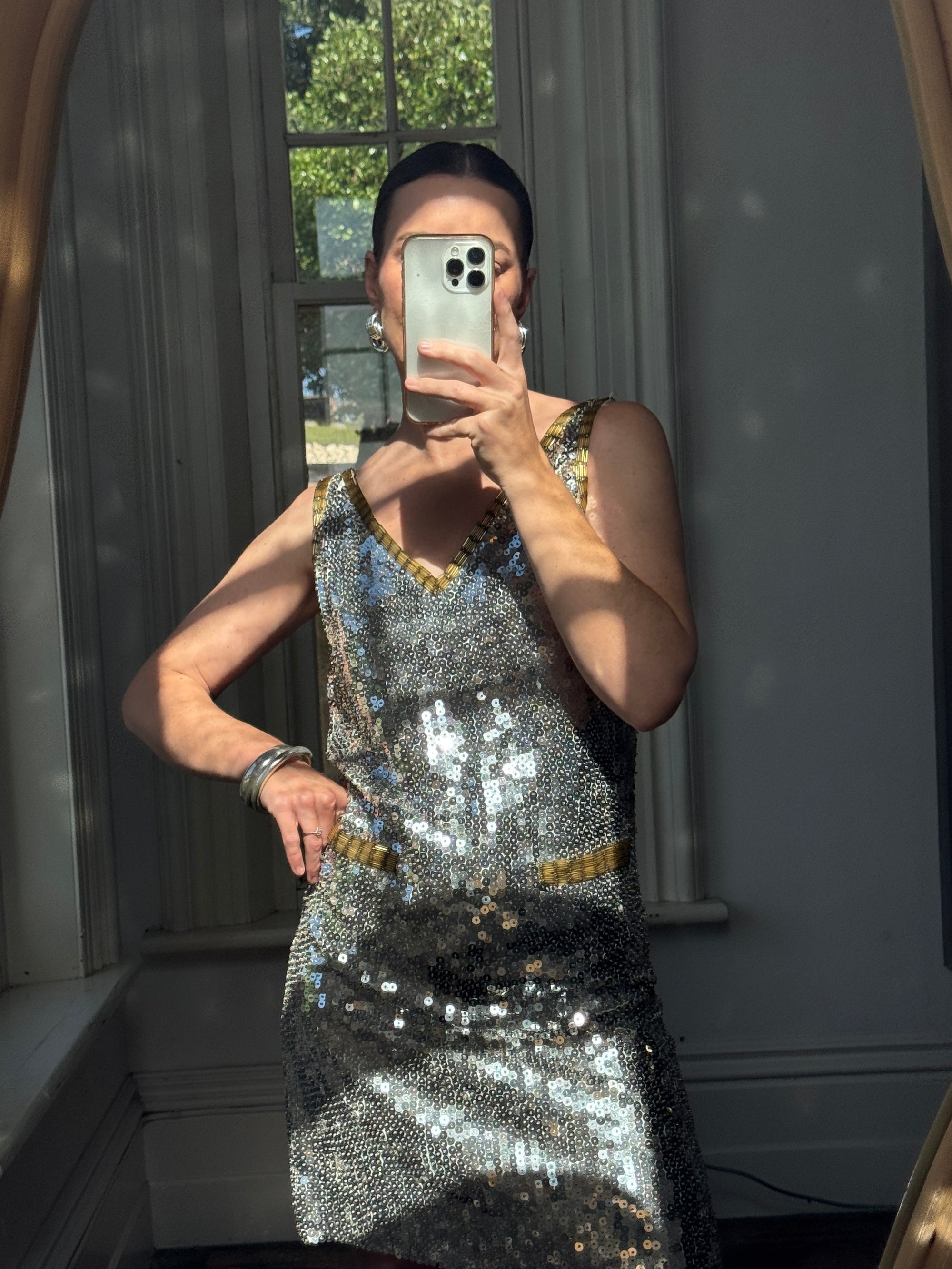Vintage 60s Disco Sequin Mini