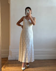 Vintage 90s Australian Made Lace Bridal Slip and Bolero