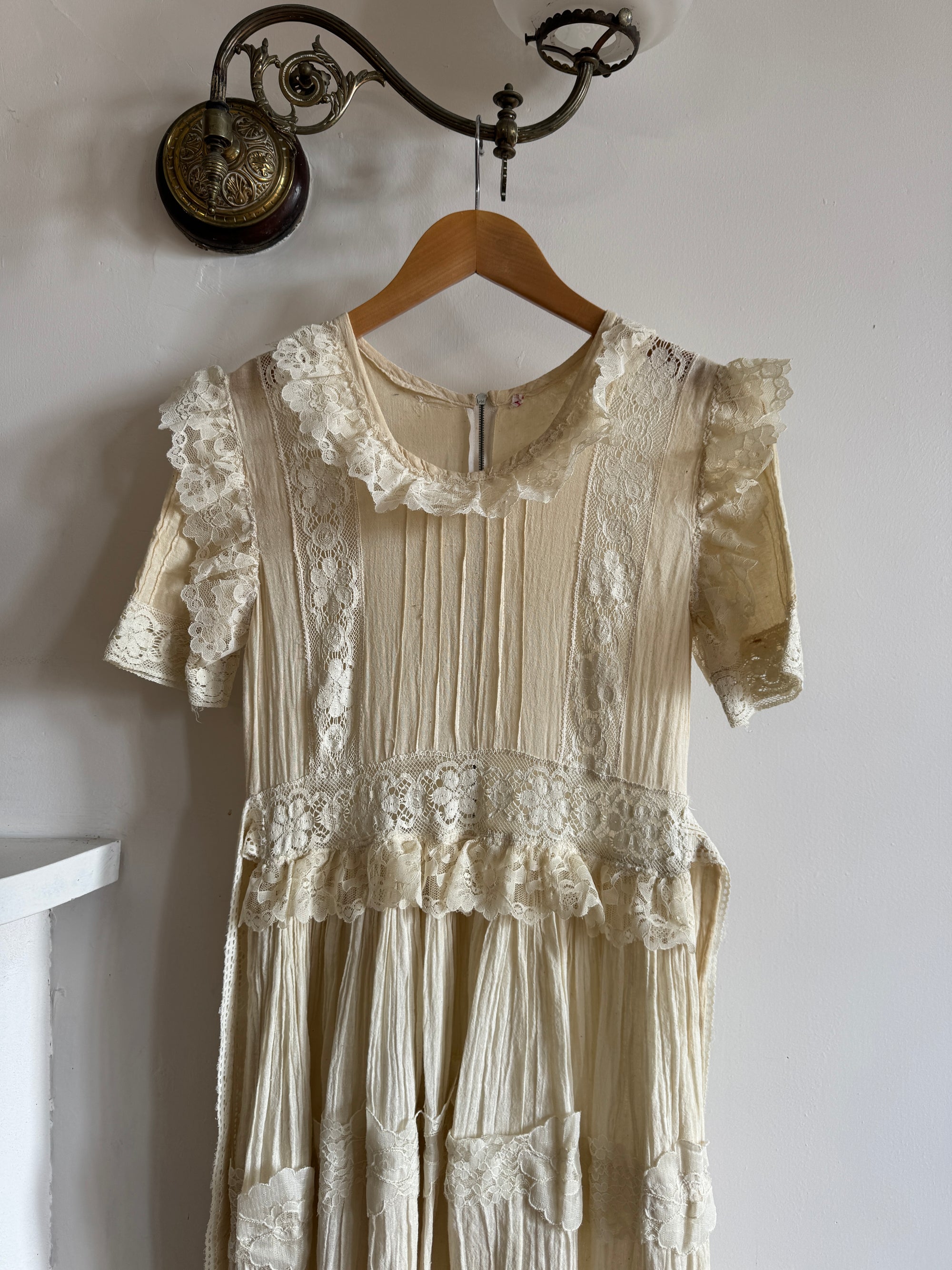 Vintage 70s Cheesecloth Prairie Sundress