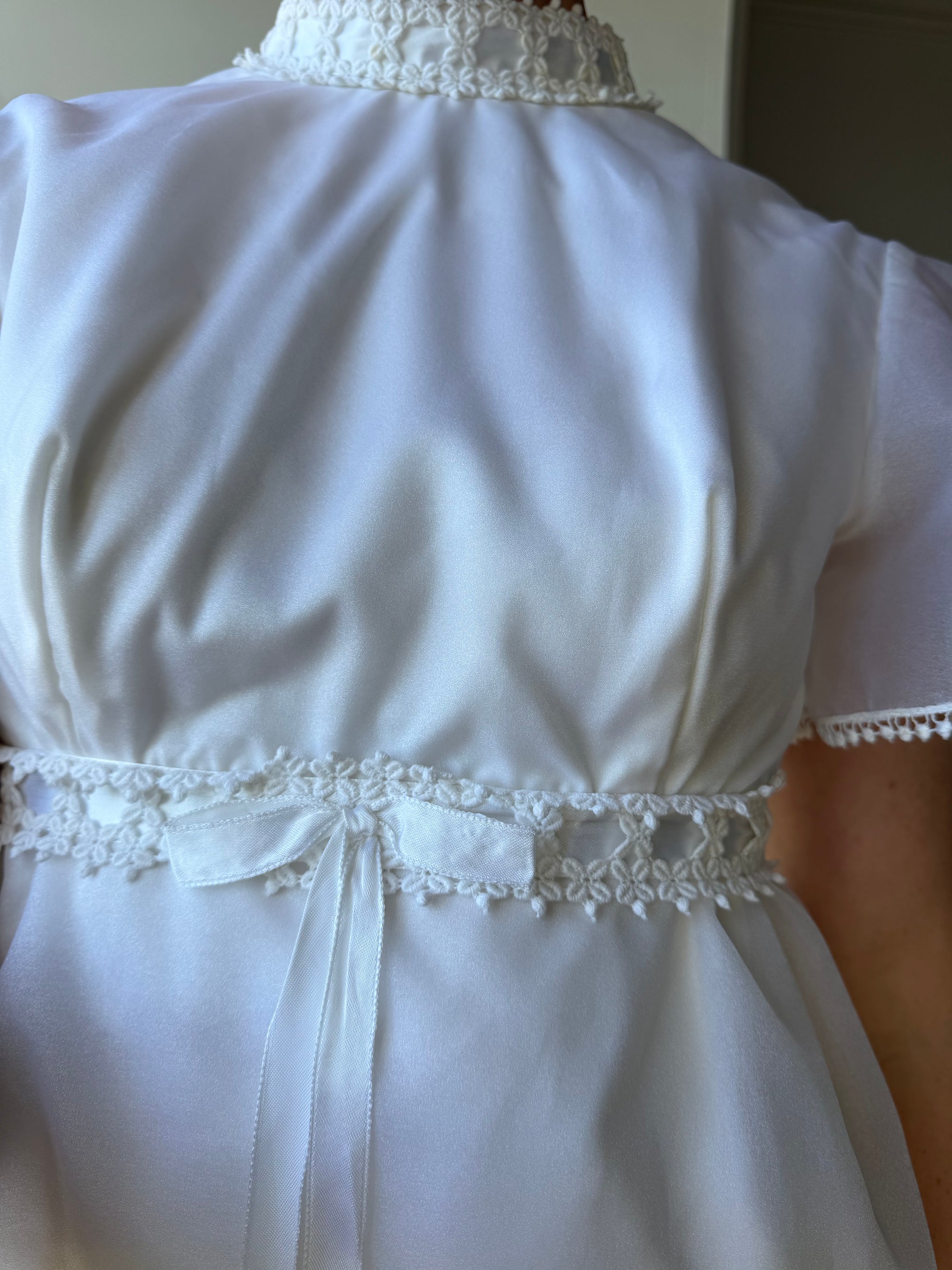 Vintage 60s Babydoll Micro Mod Bridal Mini