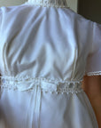 Vintage 60s Babydoll Micro Mod Bridal Mini