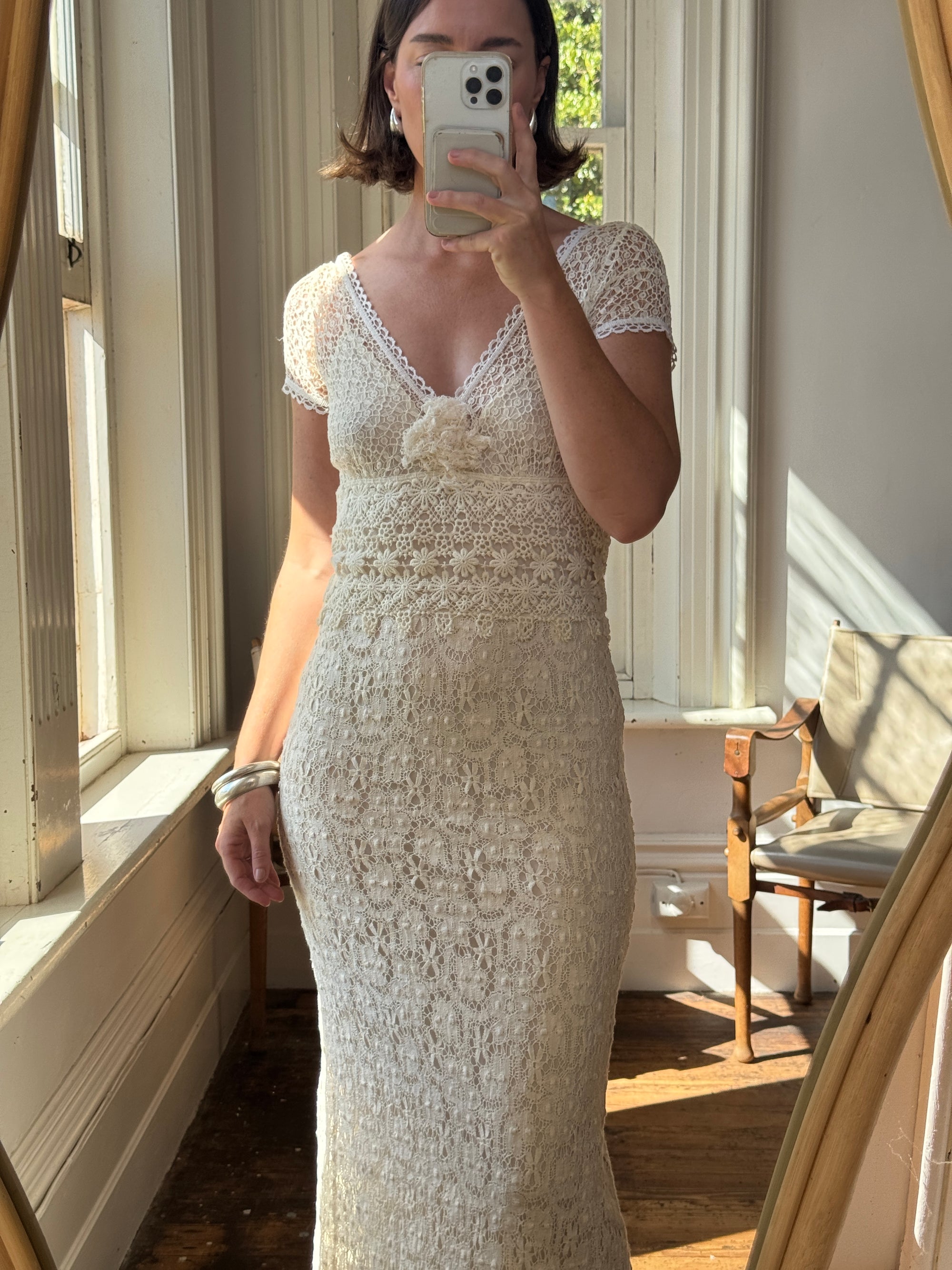 vintage crochet wedding dress Irish Lace Crochet Wedding Dress Lilah- Vintage Inspired Crochet Lace Wedding Dress Daughters Of
