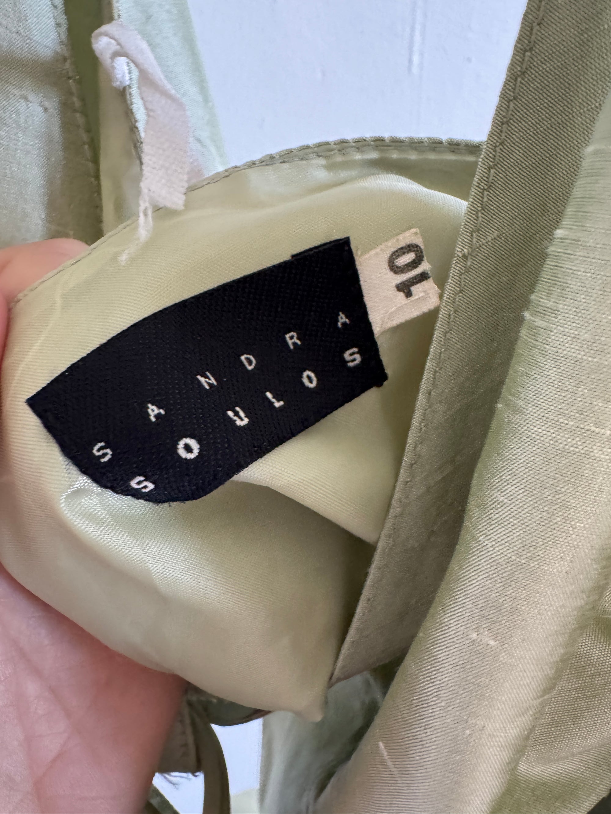 Vintage 90s Pure Silk Sleeveless Wrap Top Apple