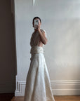 Vintage 90s Classic Satin Bridal Skirt