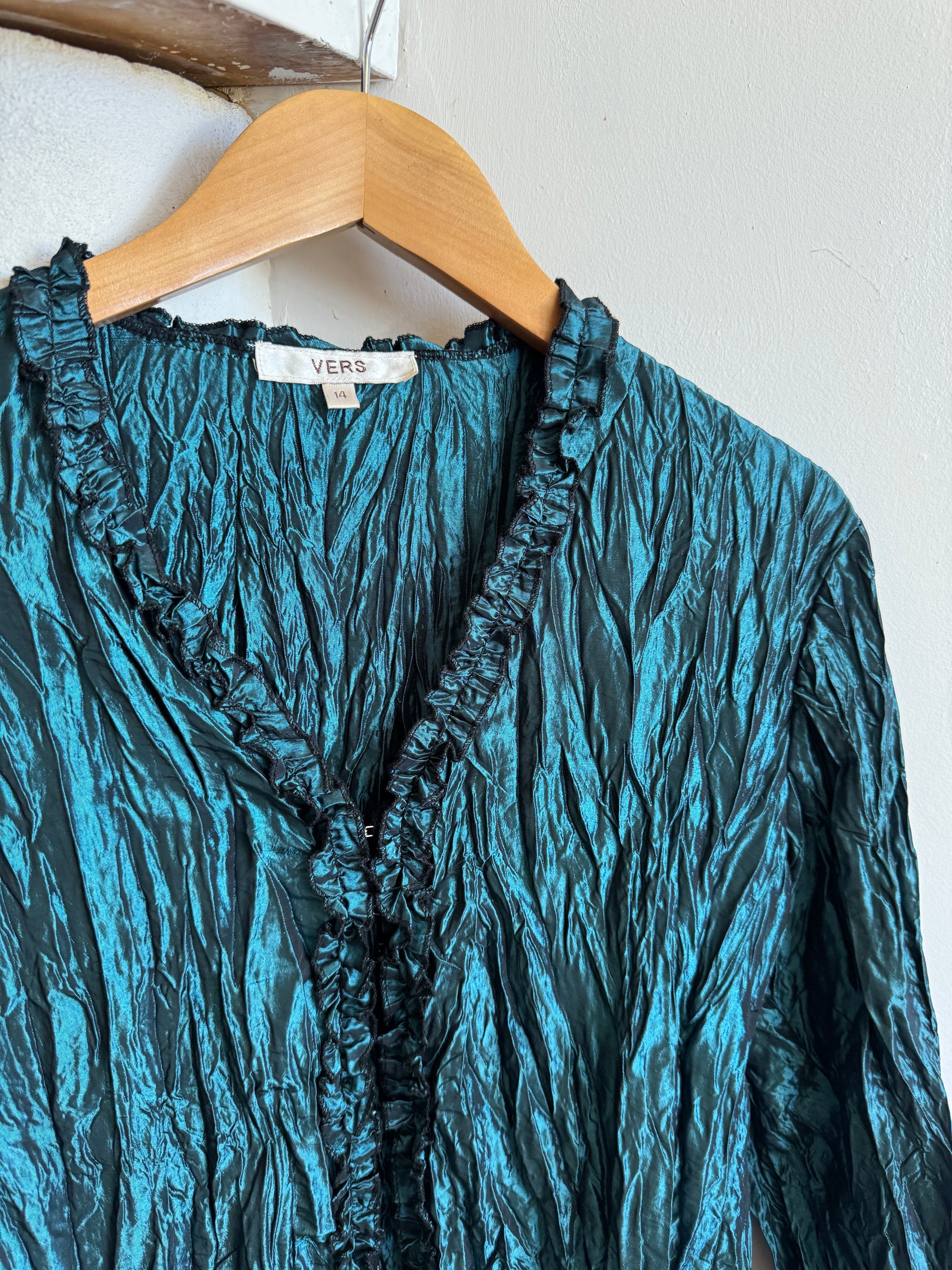 Vintage 90s Crinkle Cut Top Moonlight