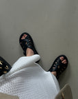 Joanie 90s Sandals Black