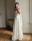 Vintage 40s Liquid Satin Slip Wedding Dress