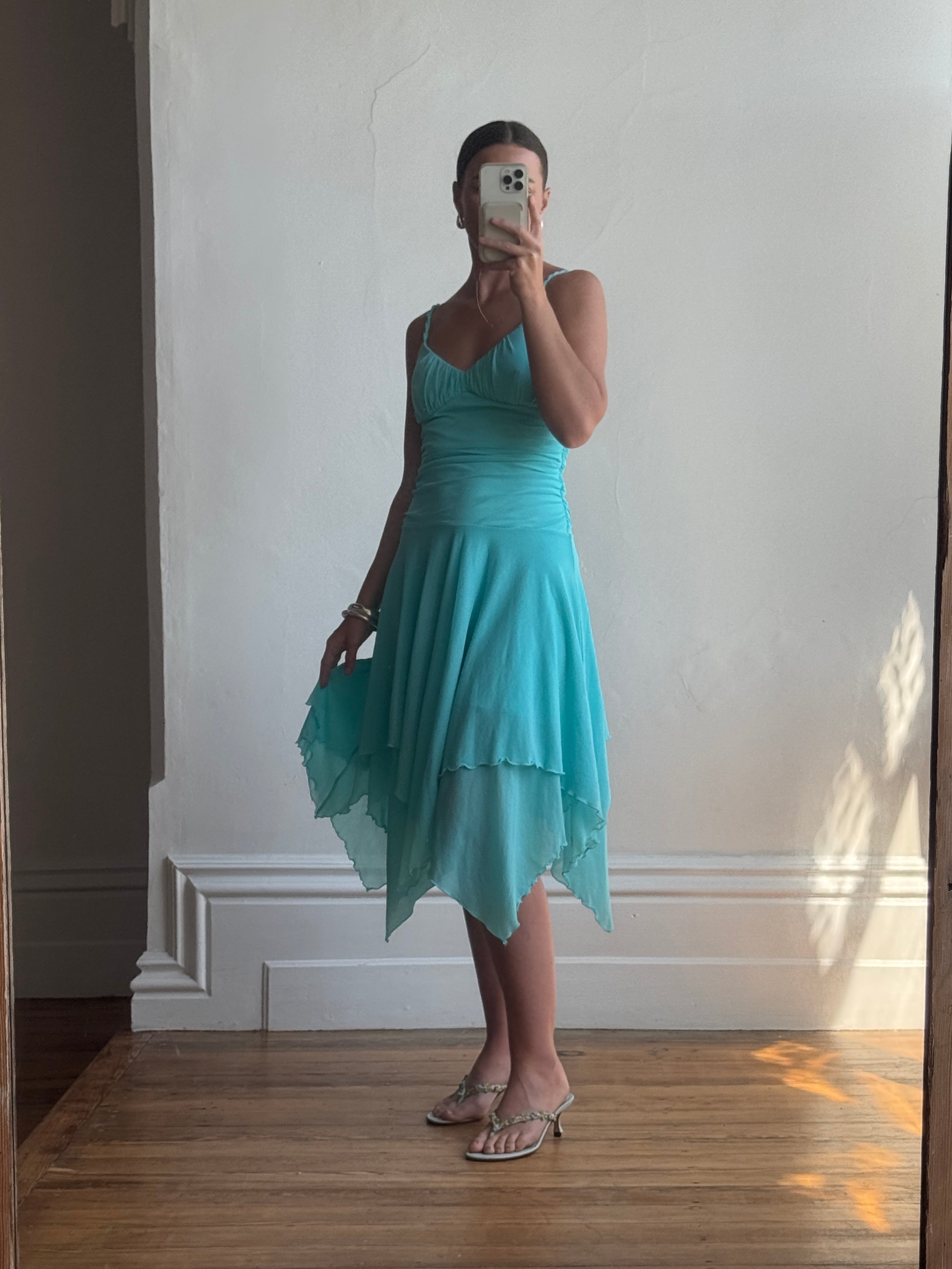 Vintage Y2K Aqua Fairy Dress