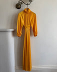 Vintage 70s Marigold Swing Maxi Dress