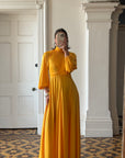 Vintage 70s Marigold Swing Maxi Dress