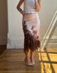 Vintage 90s Glitter Fairy Skirt Chocolate Pink