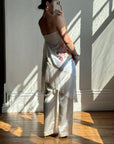 Vintage Embroidered Large Spanish Flamenco Scarf White