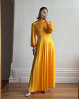 Vintage 70s Marigold Swing Maxi Dress