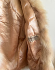Vintage Shaggy Blush Fur Jacket