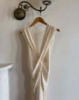 Archival Y2K Australian Made Draped Crossover Wedding Dress