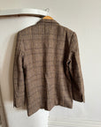 Vintage Brown Tweed Wool Blazer