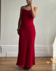 Vintage 90s Scarlett Cowl Neck Slip Dress