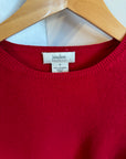 Vintage 90s Neiman Marcus Cashmere Knit Lipstick Red