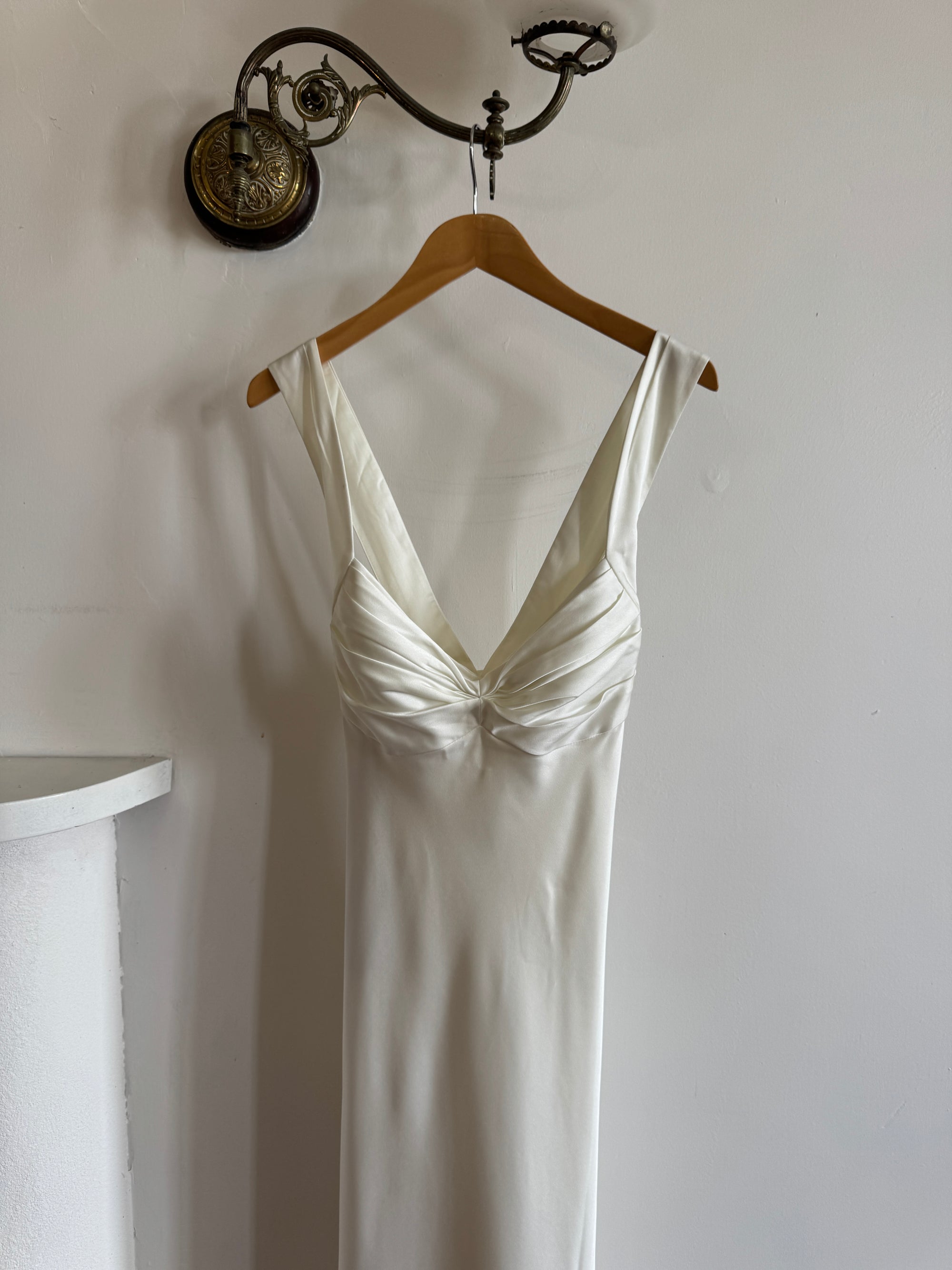 Vintage 90s Calvin Klein Satin Bridal Slip Ivory Call Me The Breeze Vintage 90s Calvin Klein Satin Bridal Slip Ivory Call Me The Breeze