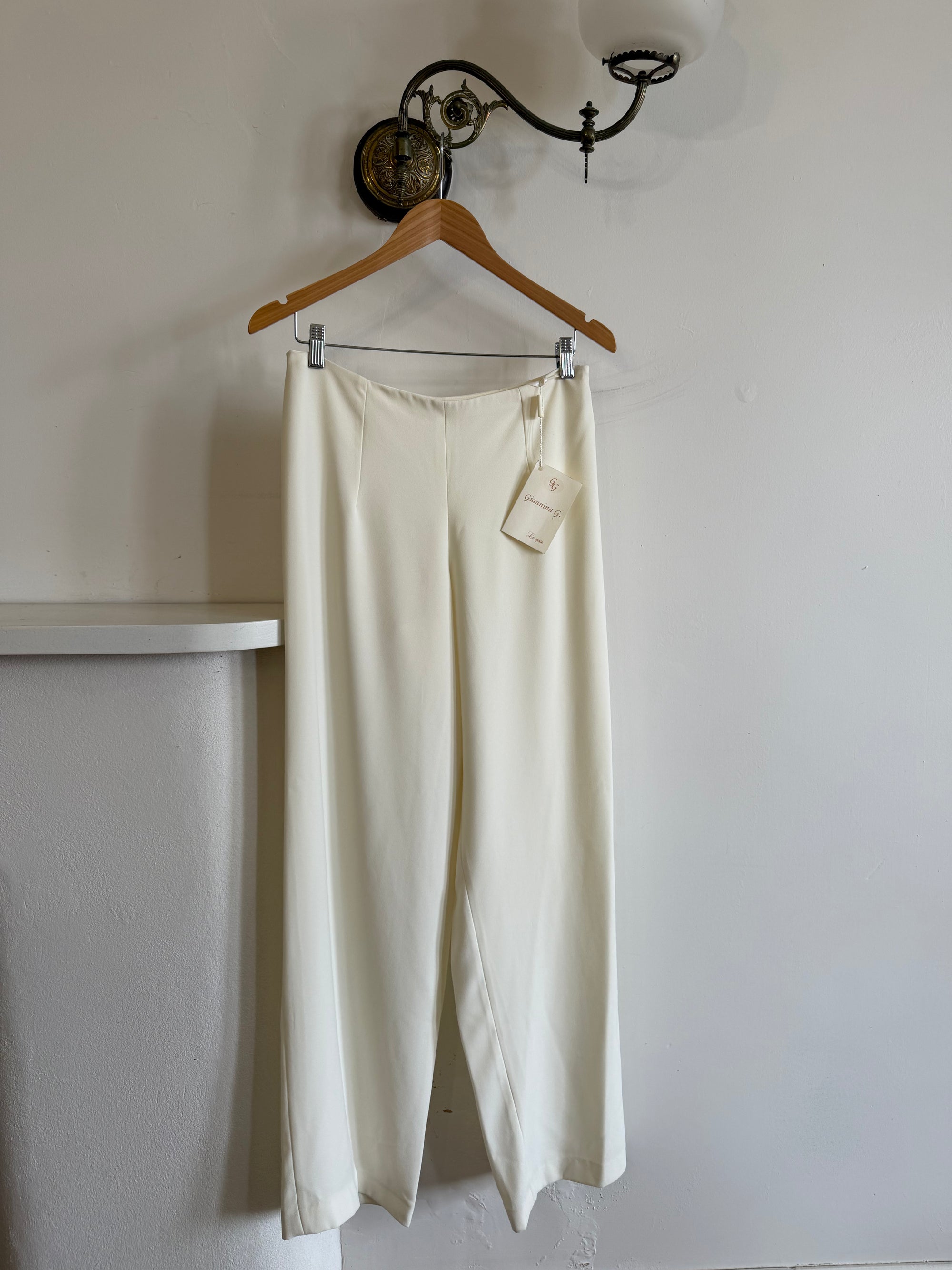 Vintage 90s Italian Sheer Embroidered Tulle 3 Piece Bridal Set