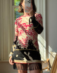 Vintage 2003 Chanel Fringed Knit Mini Dress