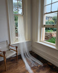 Vintage Long Cathedral Tulle Bridal Veil Ivory White