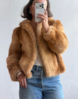 Vintage 70s Faux Fur Caramel Jacket
