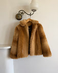 Vintage 70s Faux Fur Caramel Jacket