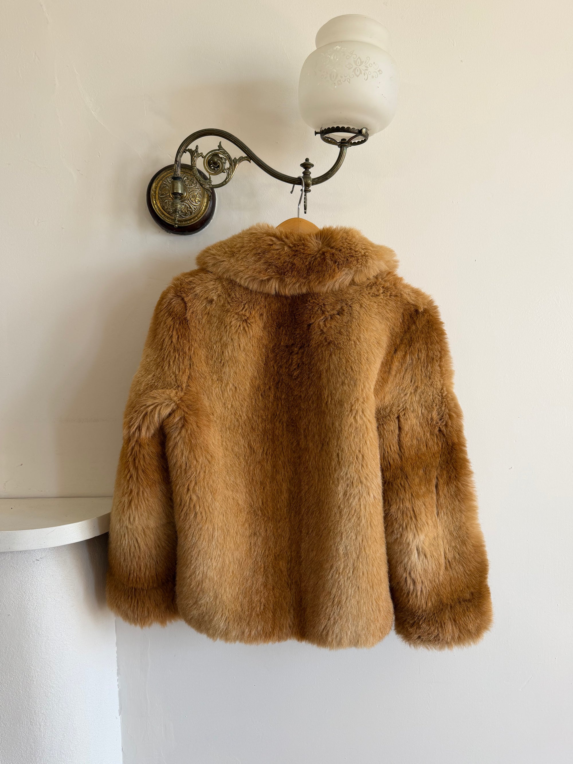 Vintage 70s Faux Fur Caramel Jacket