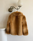 Vintage 70s Faux Fur Caramel Jacket
