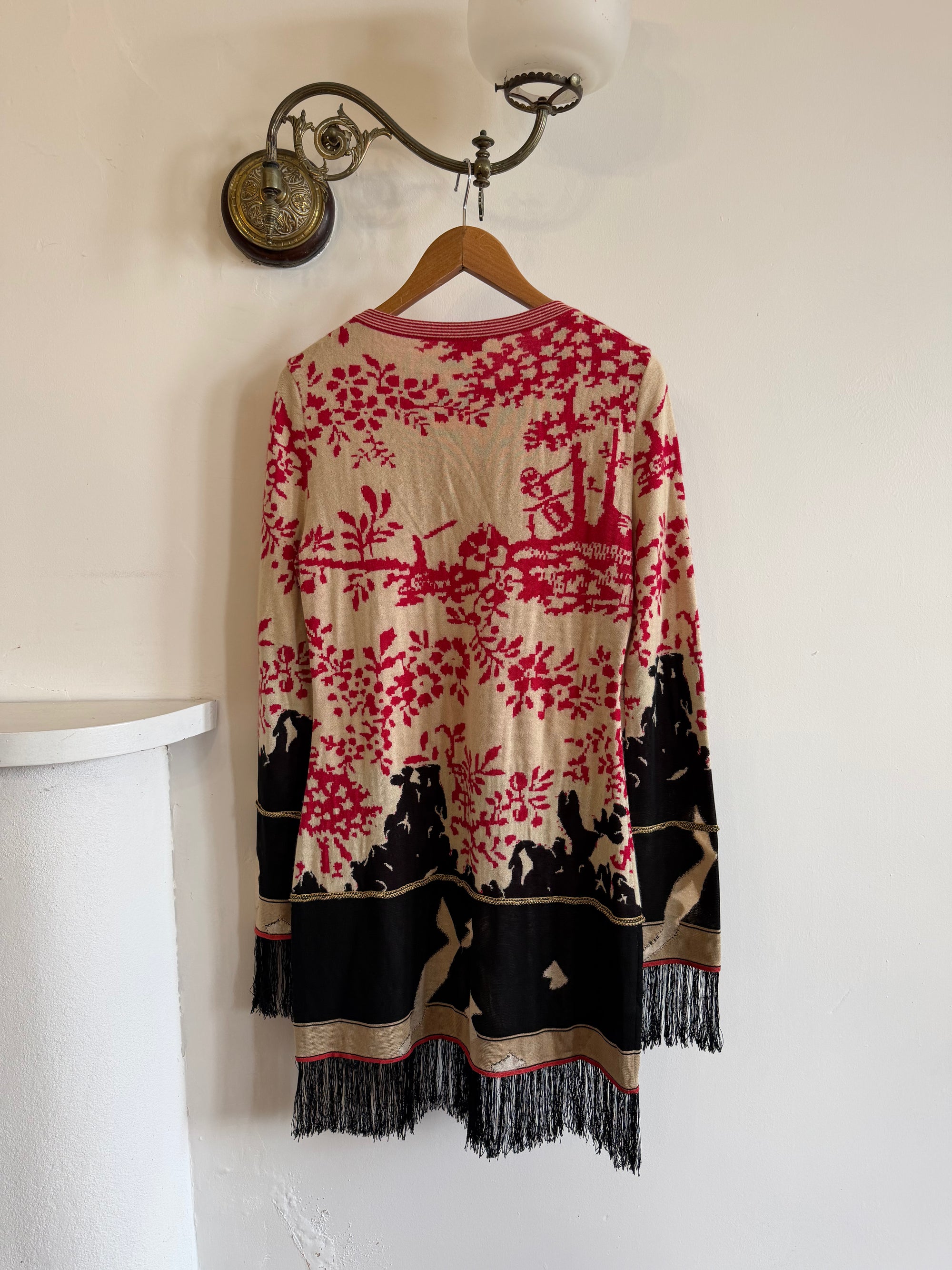 Vintage 2003 Chanel Fringed Knit Mini Dress