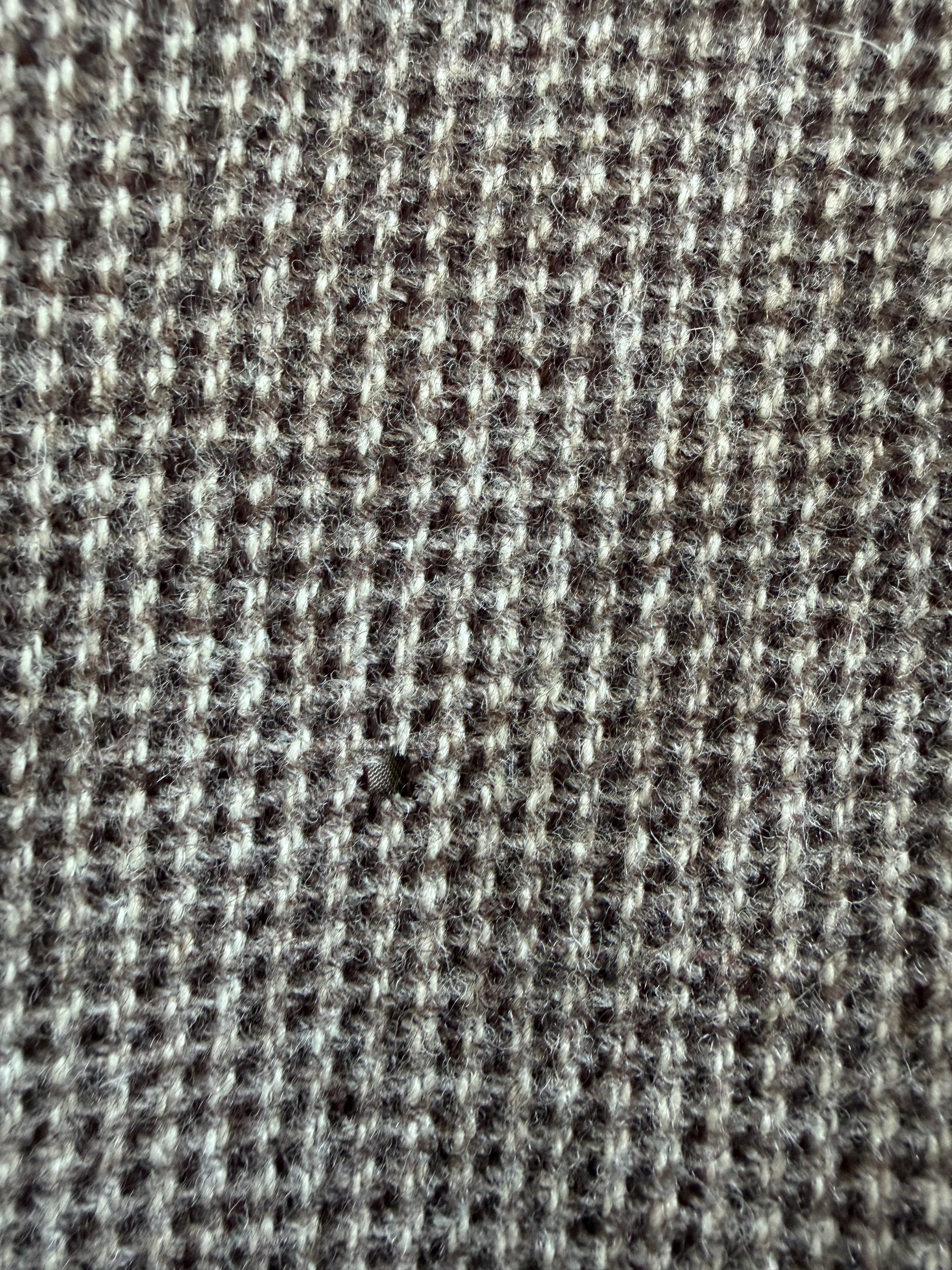 Vintage 60s Wool Mohair Herringbone Blazer Cool Brown