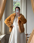 Vintage 70s Honey Caramel Fur jacket