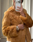 Vintage 70s Honey Caramel Fur jacket