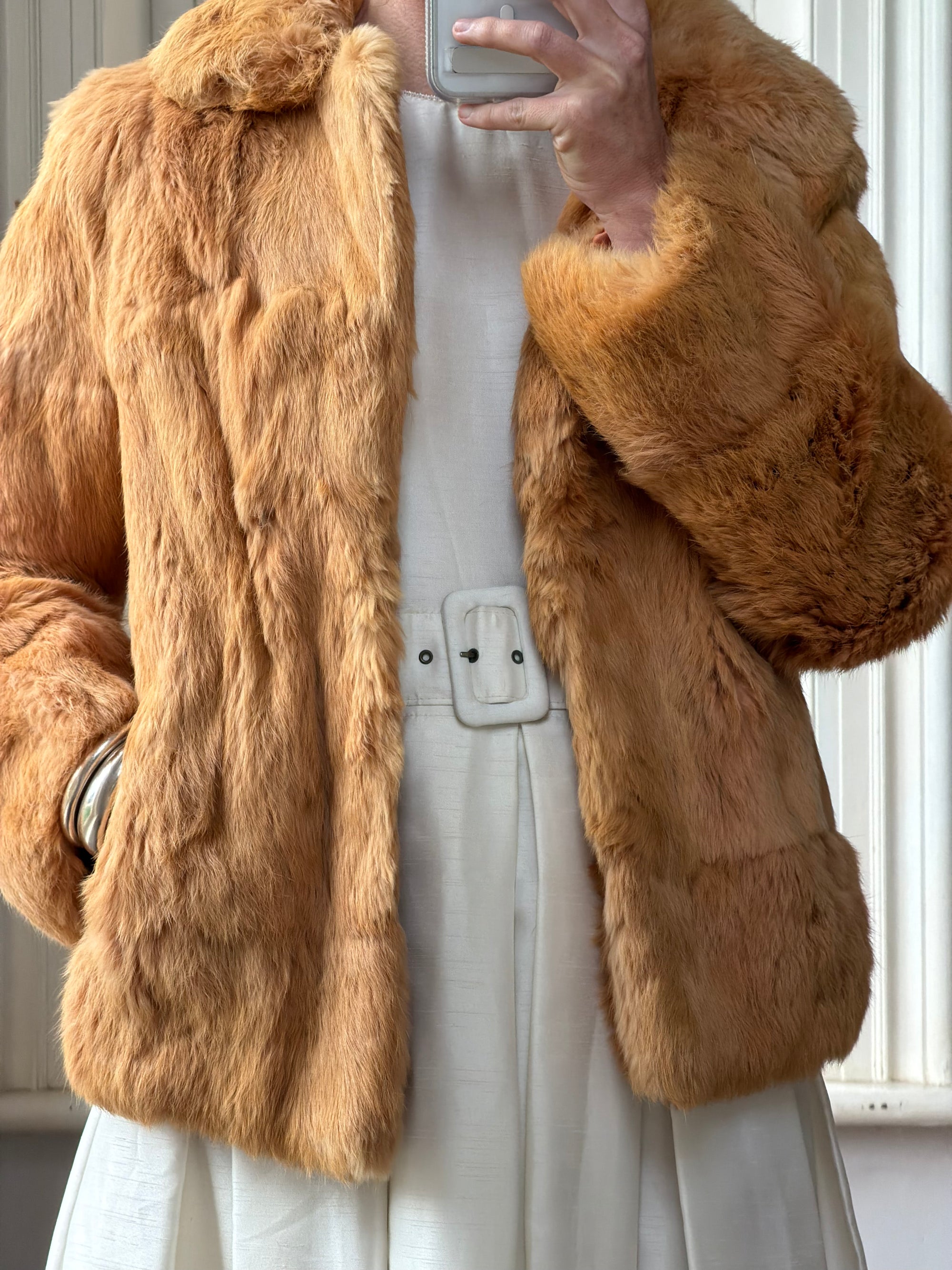 Vintage 70s Honey Caramel Fur jacket