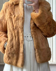 Vintage 70s Honey Caramel Fur jacket
