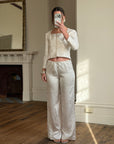 Vintage 90s Ivory Brocade Long Sleeved Bridal Bustier