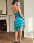 Vintage Y2K Holiday Fairy Dress Ocean