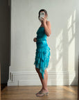 Vintage Y2K Holiday Fairy Dress Ocean
