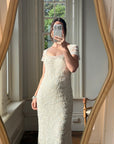 Vintage Y2K Crystal Cap Sleeve Bridal Slip